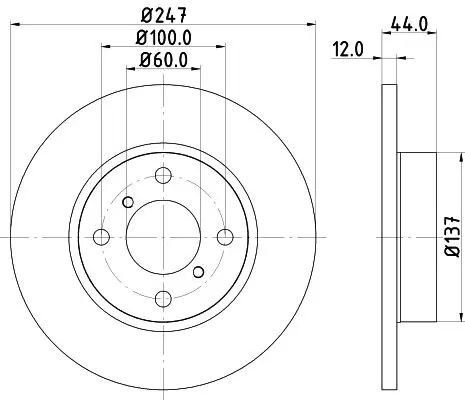 Handler.Part Brake disc HELLA 8DD355108211 4