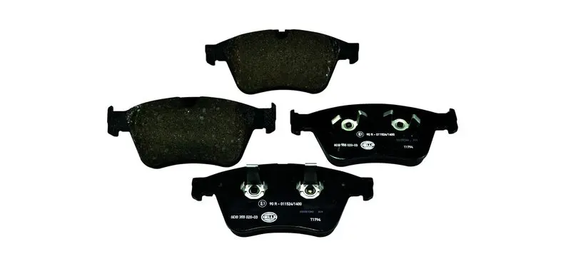 Handler.Part Brake pad set, disc brake HELLA 8DB355020031 1