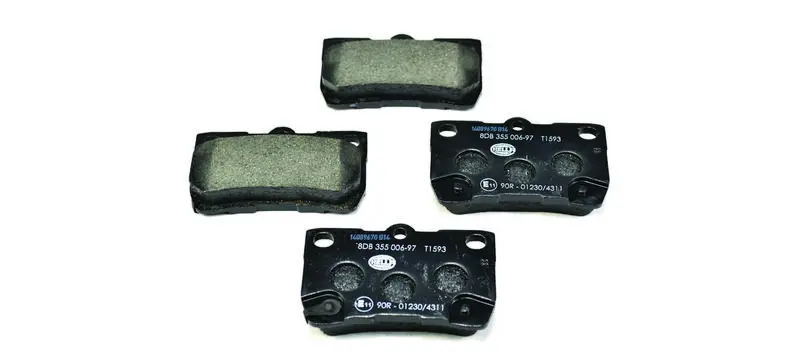 Handler.Part Brake pad set, disc brake HELLA 8DB355006971 1