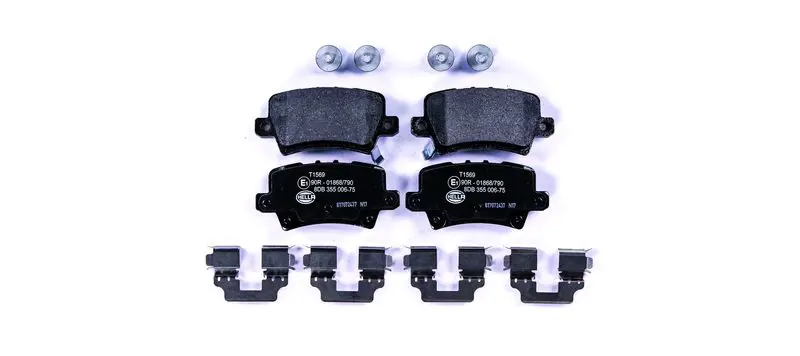 Handler.Part Brake pad set, disc brake HELLA 8DB355006751 1