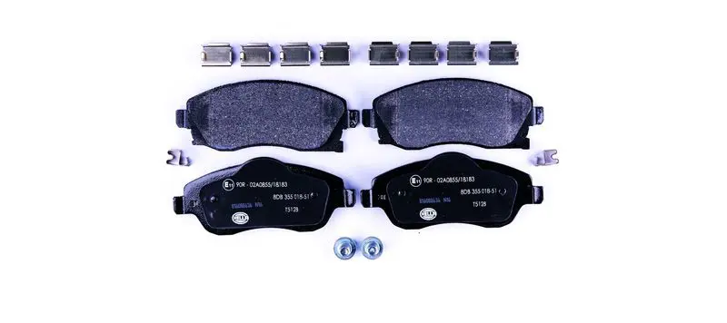 Handler.Part Brake pad set, disc brake HELLA 8DB355018511 1