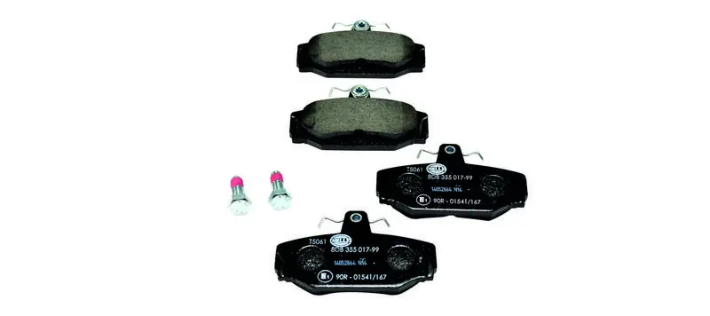 Handler.Part Brake pad set, disc brake HELLA 8DB355017991 1