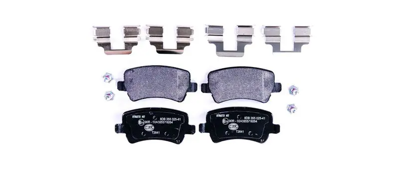 Handler.Part Brake pad set, disc brake HELLA 8DB355025411 1