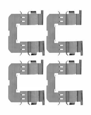 Handler.Part Accessory kit, disc brake pads HELLA 8DZ355204361 1