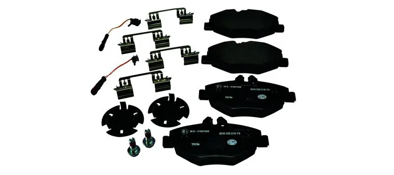 Handler.Part Brake pad set, disc brake HELLA 8DB355018731 1