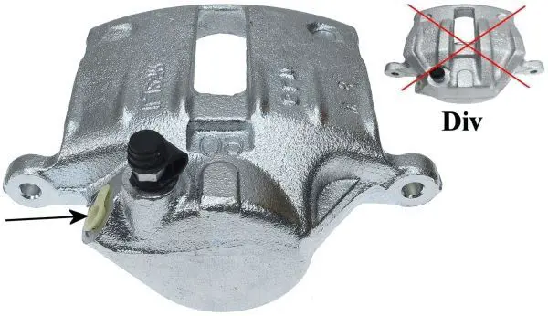 Handler.Part Brake caliper HELLA 8AC355393361 1