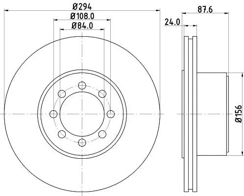 Handler.Part Brake disc HELLA 8DD355117481 4