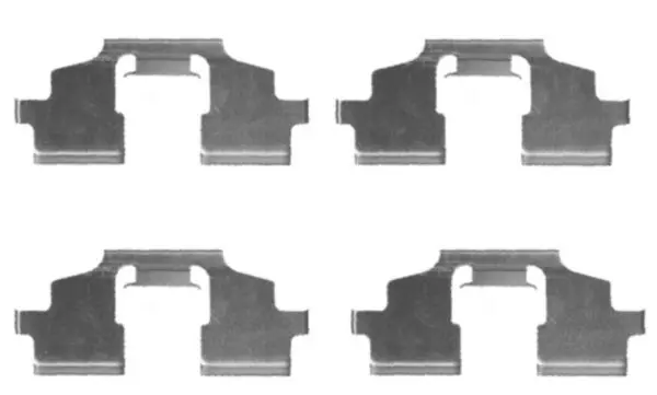 Handler.Part Accessory kit, disc brake pads HELLA 8DZ355203671 1