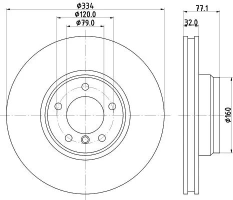 Handler.Part Brake disc HELLA 8DD355104241 4