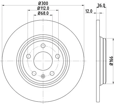 Handler.Part Brake disc HELLA 8DD355125191 4