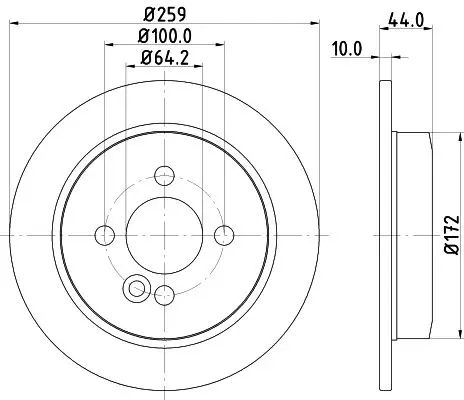 Handler.Part Brake disc HELLA 8DD355115261 4