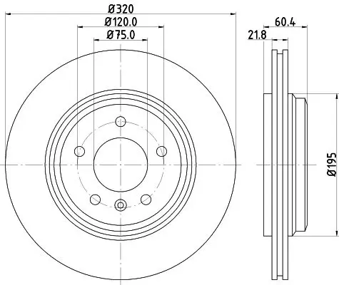 Handler.Part Brake disc HELLA 8DD355107691 4