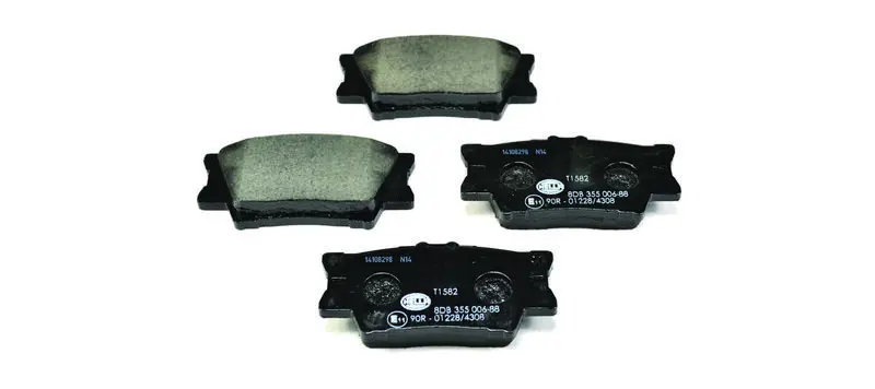 Handler.Part Brake pad set, disc brake HELLA 8DB355006881 1