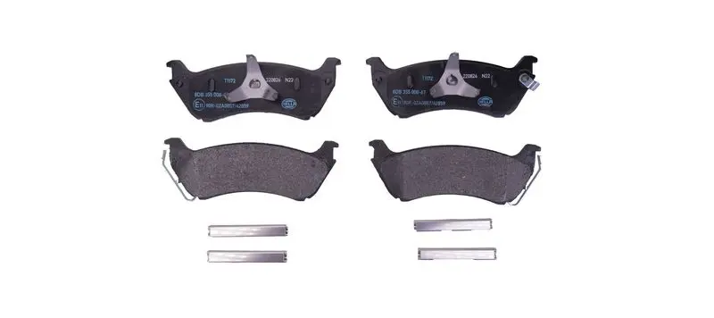 Handler.Part Brake pad set, disc brake HELLA 8DB355008671 1