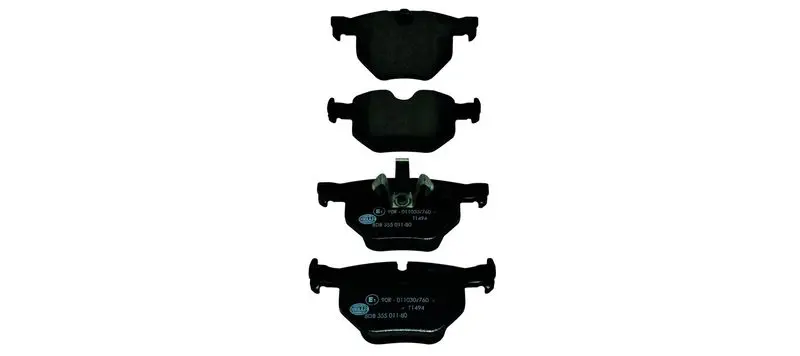 Handler.Part Brake pad set, disc brake HELLA 8DB355011801 1