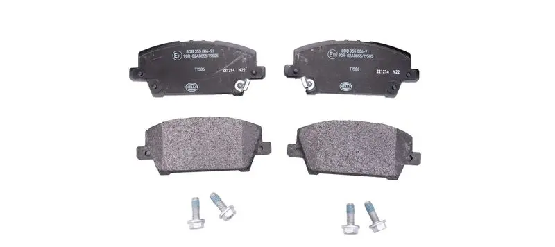 Handler.Part Brake pad set, disc brake HELLA 8DB355006911 1