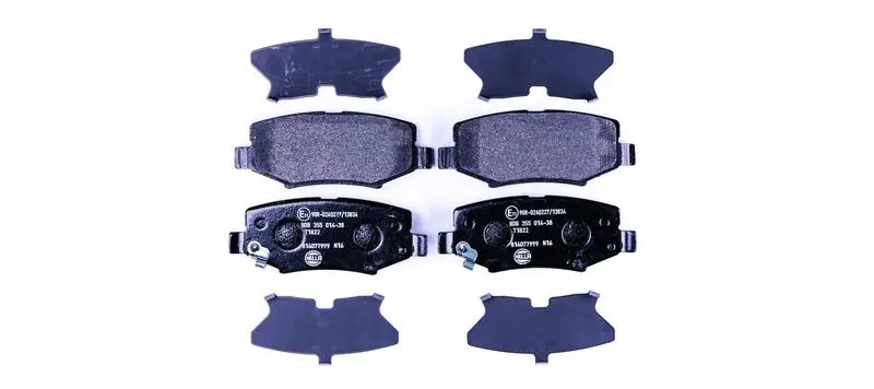 Handler.Part Brake pad set, disc brake HELLA 8DB355014381 1