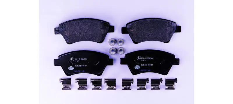 Handler.Part Brake pad set, disc brake HELLA 8DB355010541 1