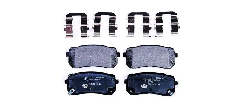 Handler.Part Brake pad set, disc brake HELLA 8DB355013551 1