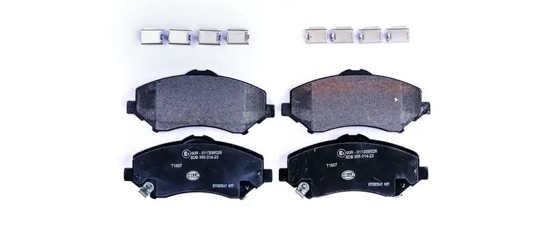 Handler.Part Brake pad set, disc brake HELLA 8DB355014231 1