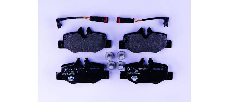 Handler.Part Brake pad set, disc brake HELLA 8DB355010661 1