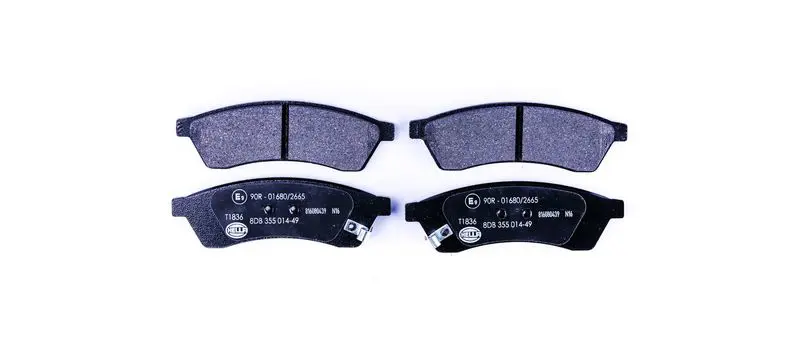 Handler.Part Brake pad set, disc brake HELLA 8DB355014491 1