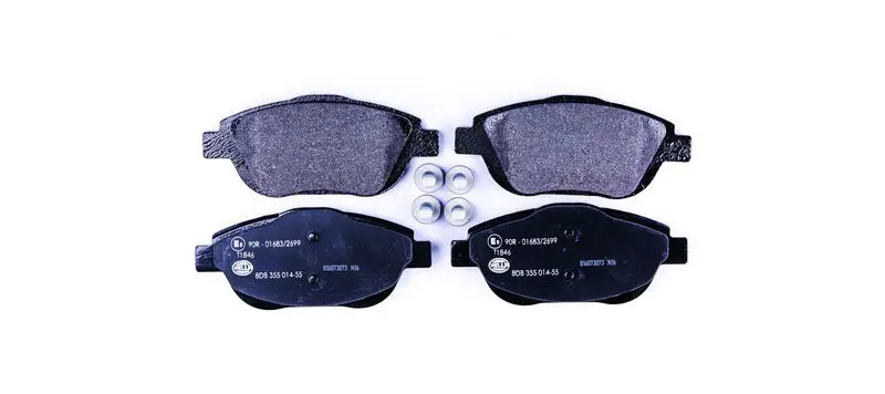 Handler.Part Brake pad set, disc brake HELLA 8DB355014551 1