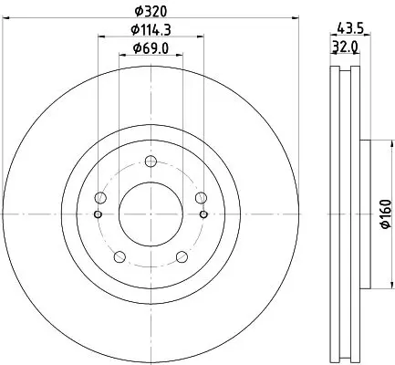 Handler.Part Brake disc HELLA 8DD355114841 4