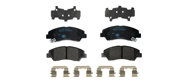 Handler.Part Brake pad set, disc brake HELLA 8DB355023001 1