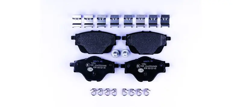 Handler.Part Brake pad set, disc brake HELLA 8DB355021001 1