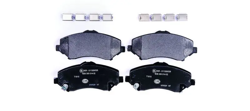 Handler.Part Brake pad set, disc brake HELLA 8DB355014321 1