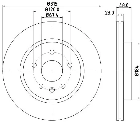 Handler.Part Brake disc HELLA 8DD355129101 4