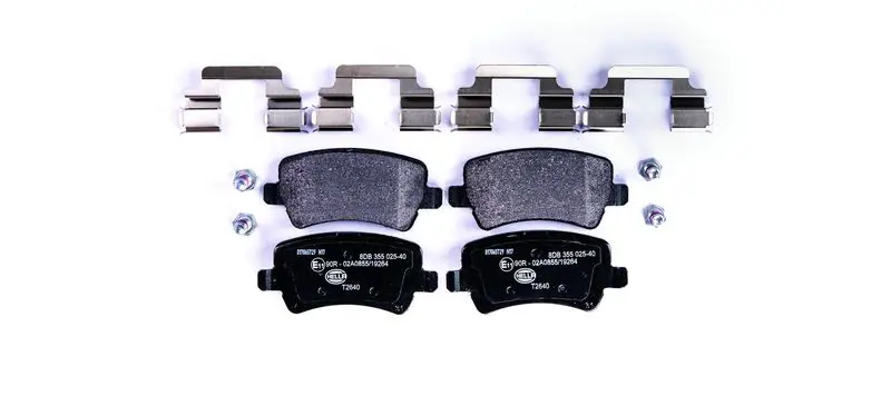 Handler.Part Brake pad set, disc brake HELLA 8DB355025401 1