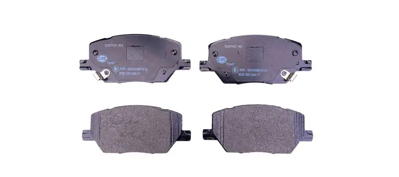 Handler.Part Brake pad set, disc brake HELLA 8DB355024711 1