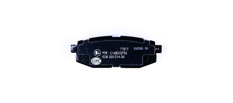 Handler.Part Brake pad set, disc brake HELLA 8DB355014341 2