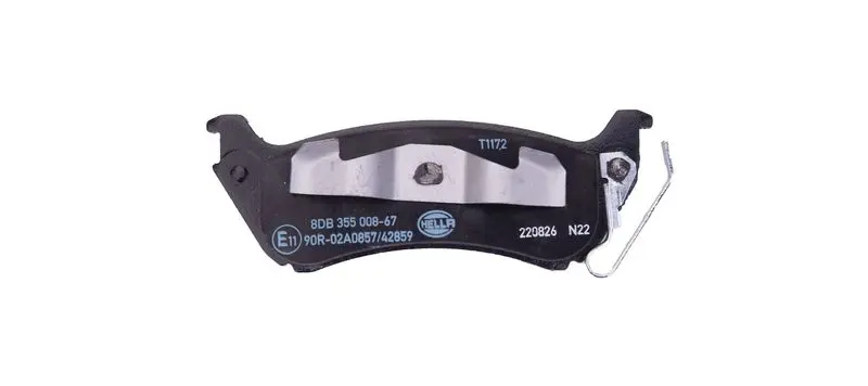 Handler.Part Brake pad set, disc brake HELLA 8DB355008671 2