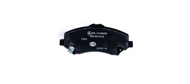 Handler.Part Brake pad set, disc brake HELLA 8DB355014321 2