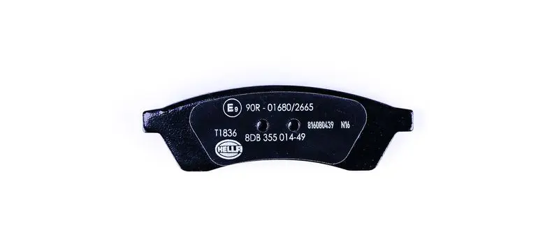 Handler.Part Brake pad set, disc brake HELLA 8DB355014491 2