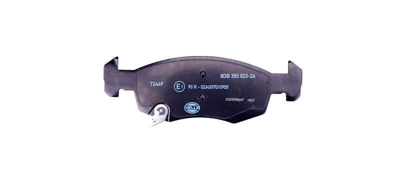 Handler.Part Brake pad set, disc brake HELLA 8DB355023261 2