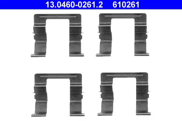 Handler.Part Accessory kit, disc brake pads ATE 13046002612 1