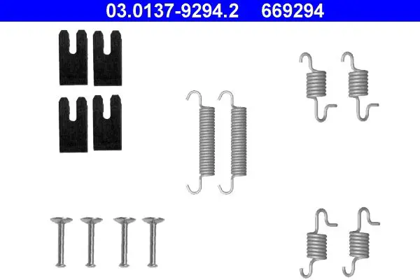 Handler.Part Accessory kit, parking brake shoes ATE 03013792942 1