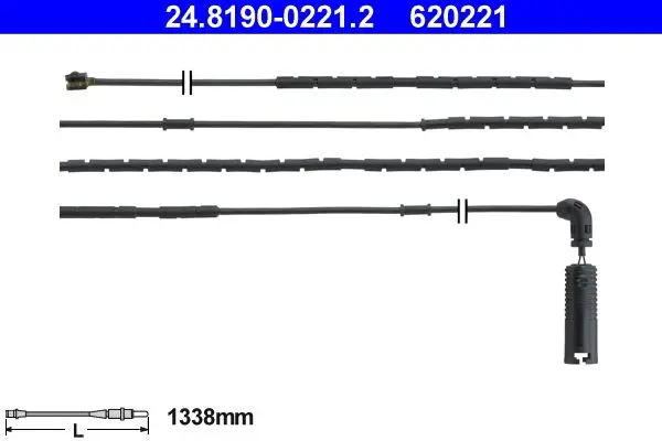 Handler.Part Warning contact, brake pad wear ATE 24819002212 1