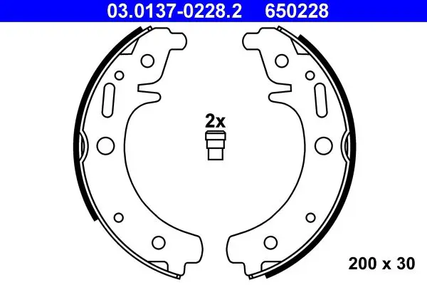 Handler.Part Brake shoe set ATE 03013702282 1