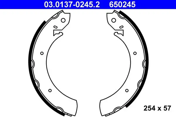 Handler.Part Brake shoe set ATE 03013702452 1