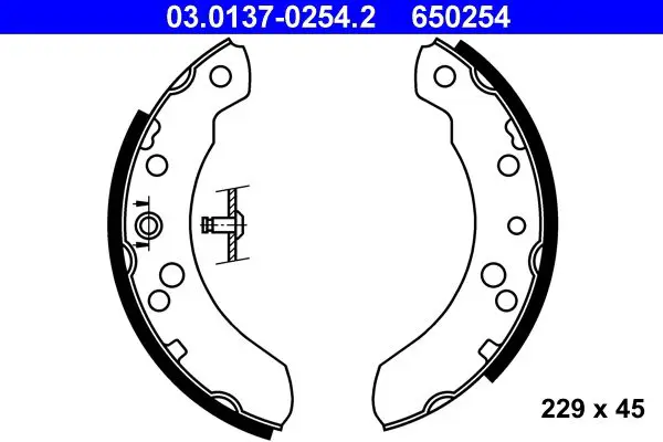 Handler.Part Brake shoe set ATE 03013702542 1