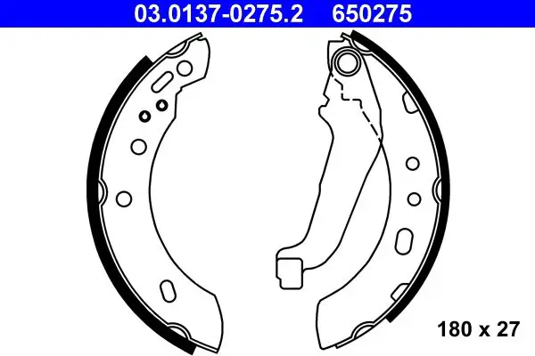 Handler.Part Brake shoe set ATE 03013702752 1