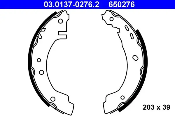 Handler.Part Brake shoe set ATE 03013702762 1