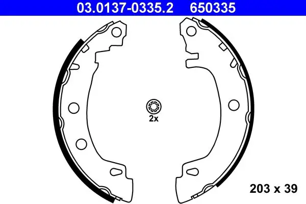 Handler.Part Brake shoe set ATE 03013703352 1