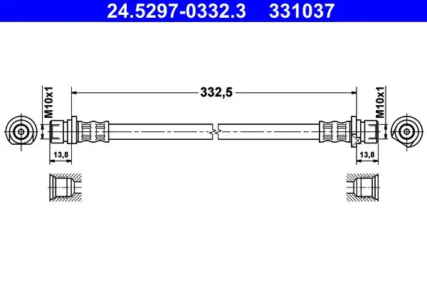 Handler.Part Brake hose ATE 24529703323 1