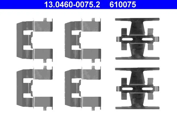 Handler.Part Accessory kit, disc brake pads ATE 13046000752 1